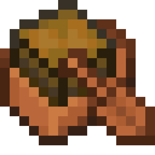 Minecraft Acacia Boat with Chest PNG