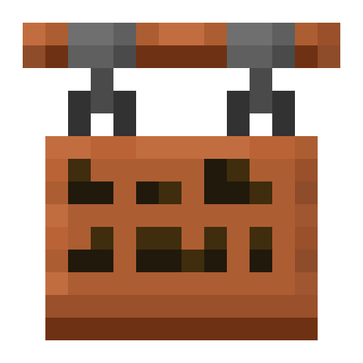 Minecraft Acacia Hanging Sign PNG