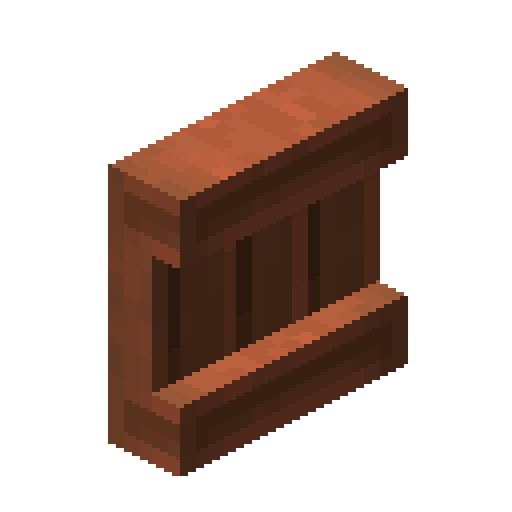 Minecraft Acacia Shelf PNG