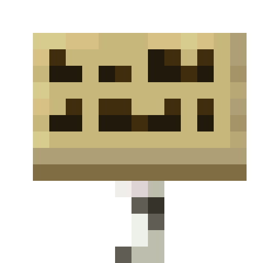 Minecraft Birch Sign PNG