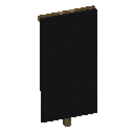 Minecraft Black Banner PNG