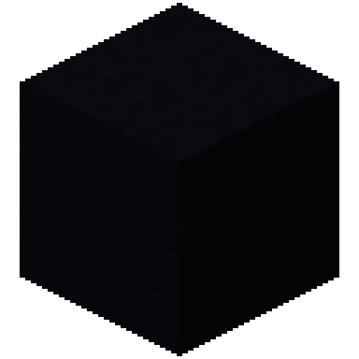 Minecraft Black Concrete PNG