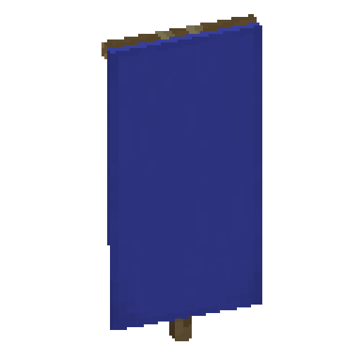 Minecraft Blue Banner PNG