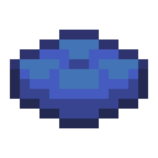 Minecraft Blue Cushion PNG