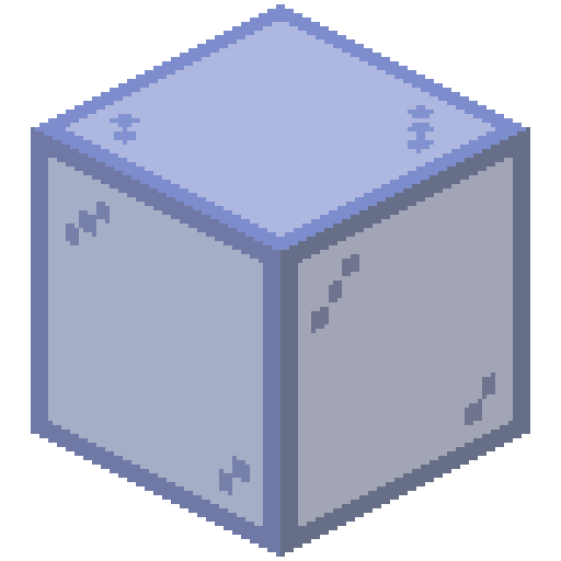 Cristal tintado de azul de Minecraft en PNG
