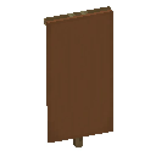 Minecraft Brown Banner PNG