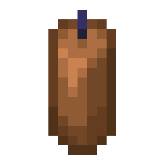 Minecraft Brown Candle PNG