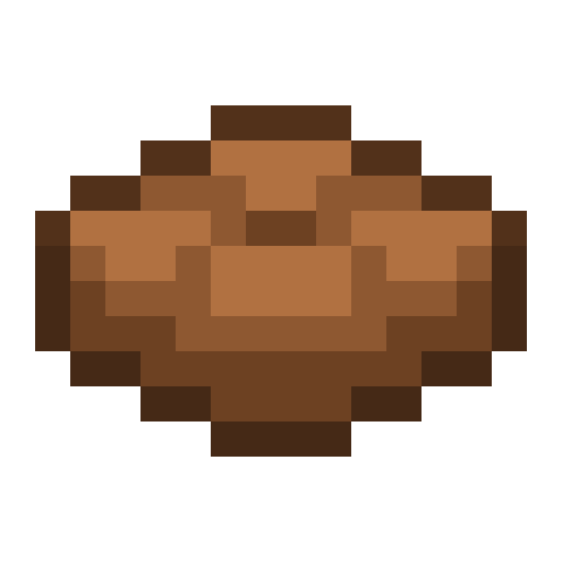 Minecraft Brown Cushion PNG