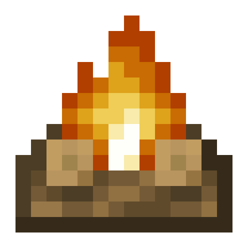 Minecraft Campfire PNG