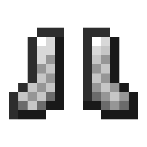 Minecraft Chainmail Boots PNG
