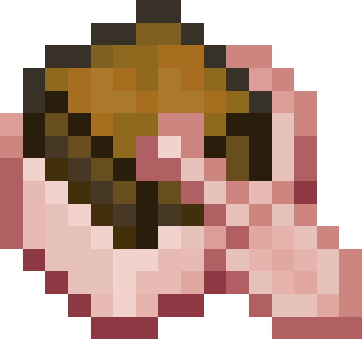 Minecraft Cherry Boat with Chest PNG