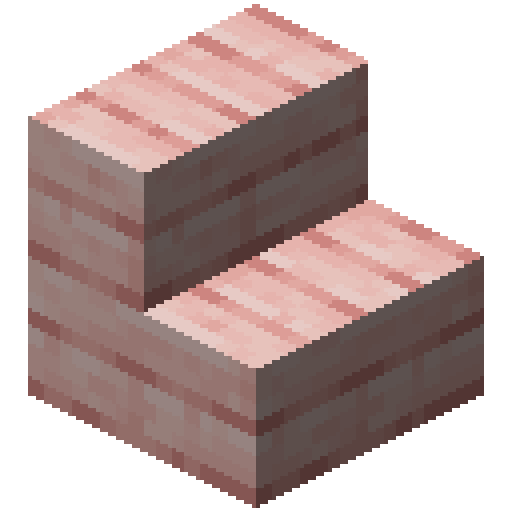Minecraft Cherry Stairs PNG