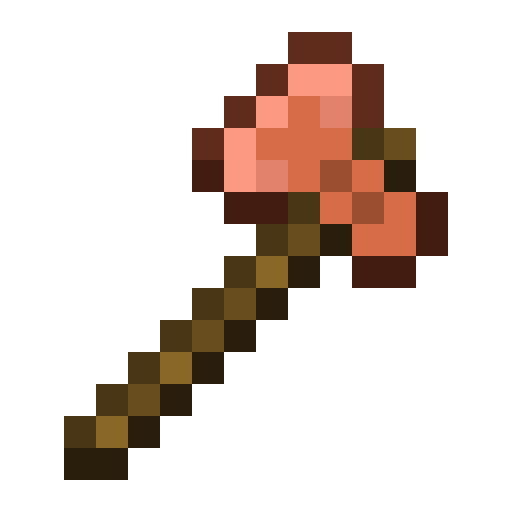 Minecraft Copper Axe PNG