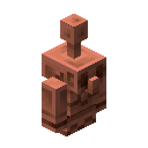 Minecraft Copper Golem Statue PNG