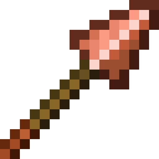 Minecraft Copper Spear PNG