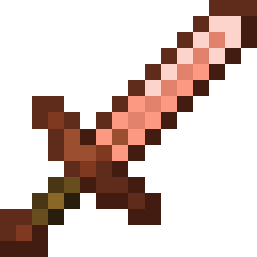 Minecraft Copper Sword PNG