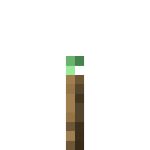 Minecraft Copper Torch PNG