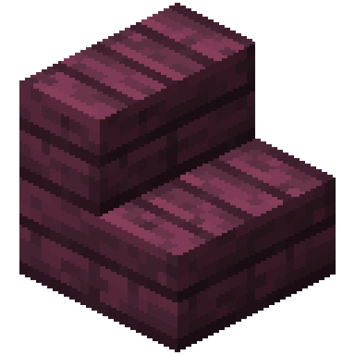 Minecraft Crimson Stairs PNG