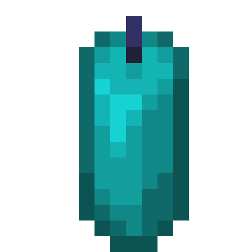 Minecraft Cyan Candle PNG
