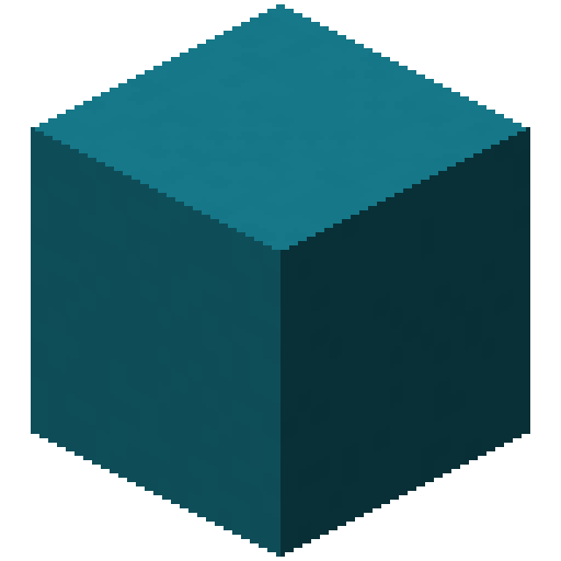 Minecraft Cyan Concrete PNG