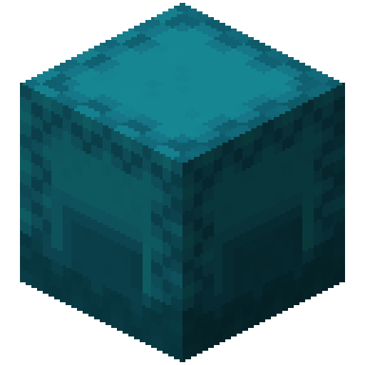 Minecraft Cyan Shulker Box PNG