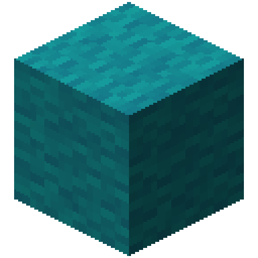 Minecraft Cyan Wool PNG