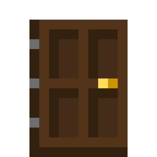 Minecraft Dark Oak Door PNG