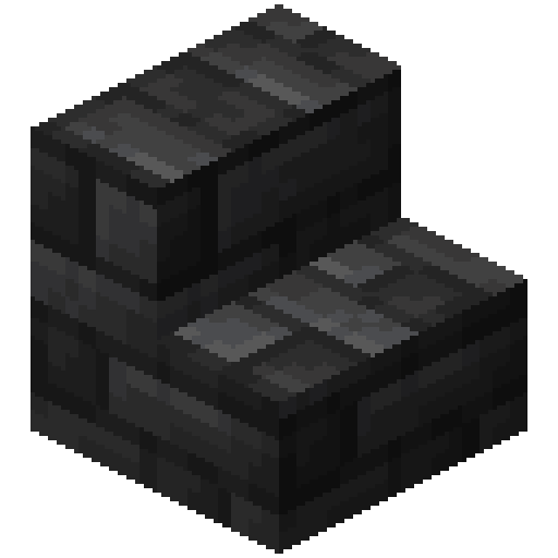Minecraft Deepslate Tile Stairs PNG