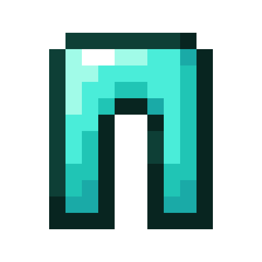Minecraft Diamond Leggings PNG