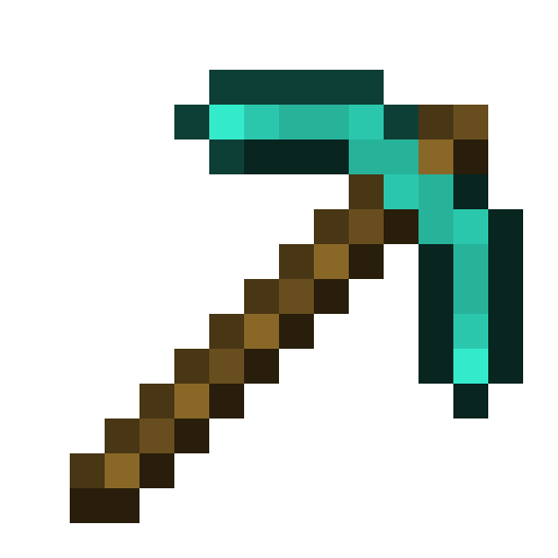 Minecraft Diamond Pickaxe PNG