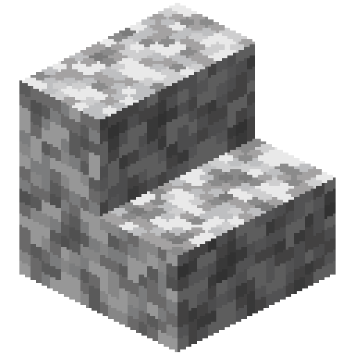 Minecraft Diorite Stairs PNG