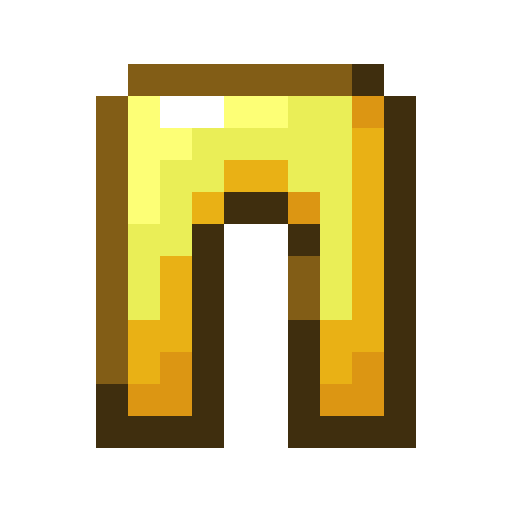 Minecraft Golden Leggings PNG