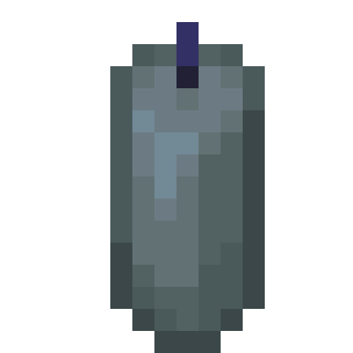 Minecraft Gray Candle PNG