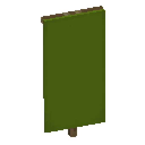 Minecraft Green Banner PNG