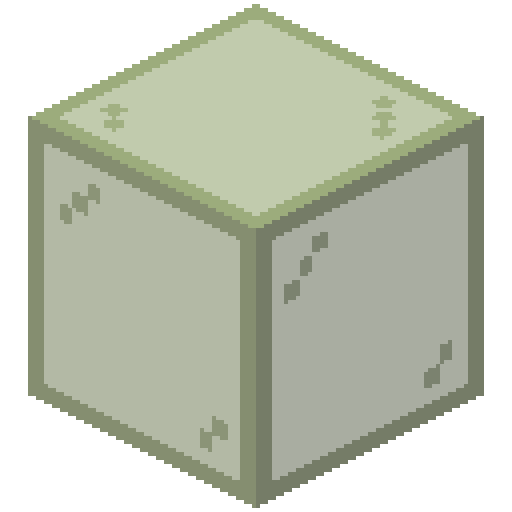 Cristal tintado de verde de Minecraft en PNG