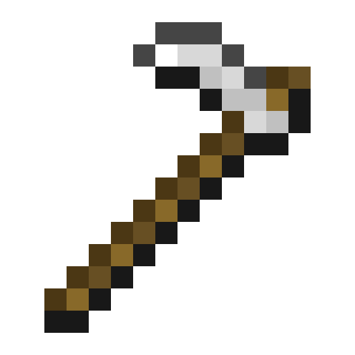 Minecraft Iron Hoe PNG