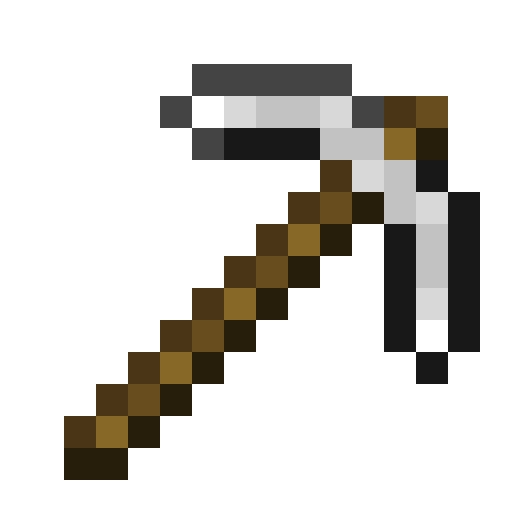 Minecraft Iron Pickaxe PNG