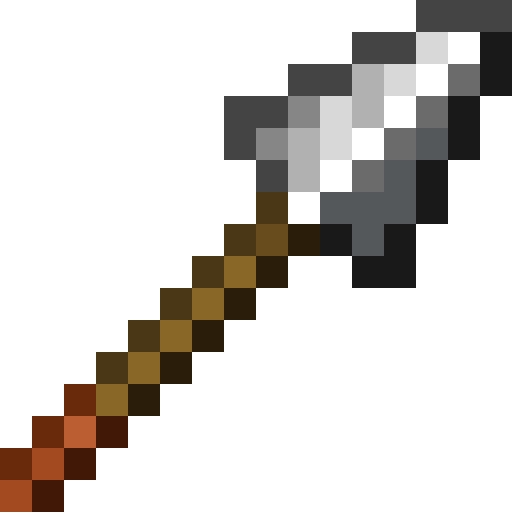 Minecraft Iron Spear PNG