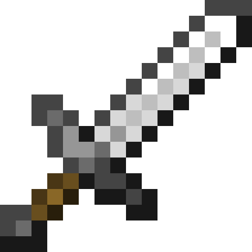 Minecraft Iron Sword PNG