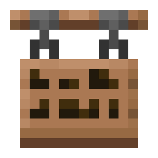 Minecraft Jungle Hanging Sign PNG