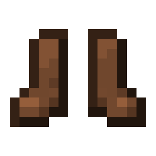 Minecraft Leather Boots PNG