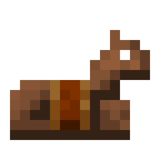 Armadura de cuero para caballo de Minecraft en PNG