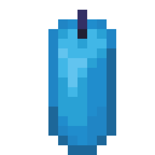 Minecraft Light Blue Candle PNG