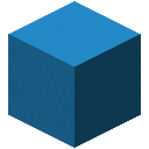 Minecraft Light Blue Concrete PNG