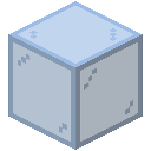Cristal tintado de azul claro de Minecraft en PNG