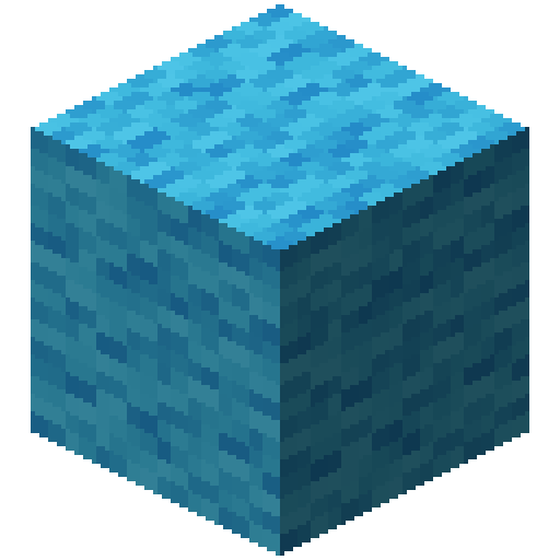 Minecraft Light Blue Wool PNG