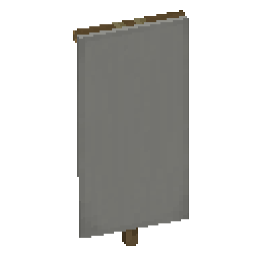 Minecraft Light Gray Banner PNG