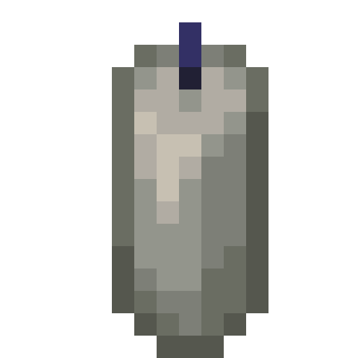 Minecraft Light Gray Candle PNG