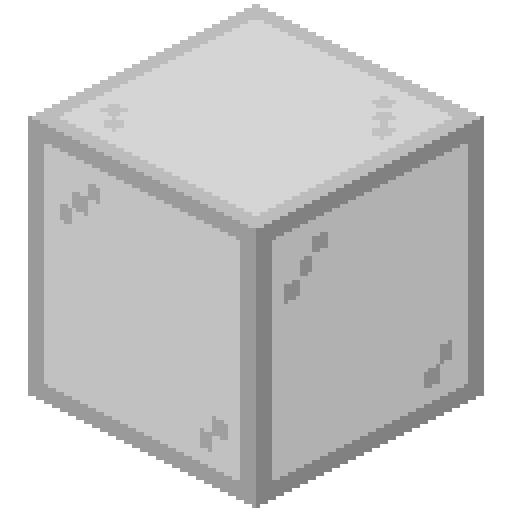 Cristal tintado de gris claro de Minecraft en PNG