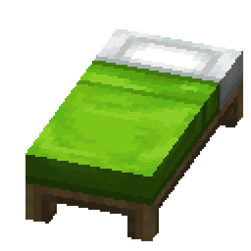 Minecraft Lime Bed PNG